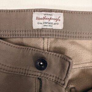 Weatherproof Vintage Men;s Fleece Lined Stretched Canvas Pants 30x30